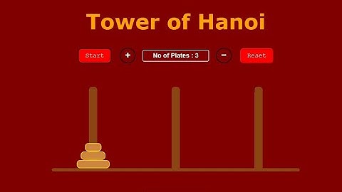 Tower of Hanoi Game in VanillaJS