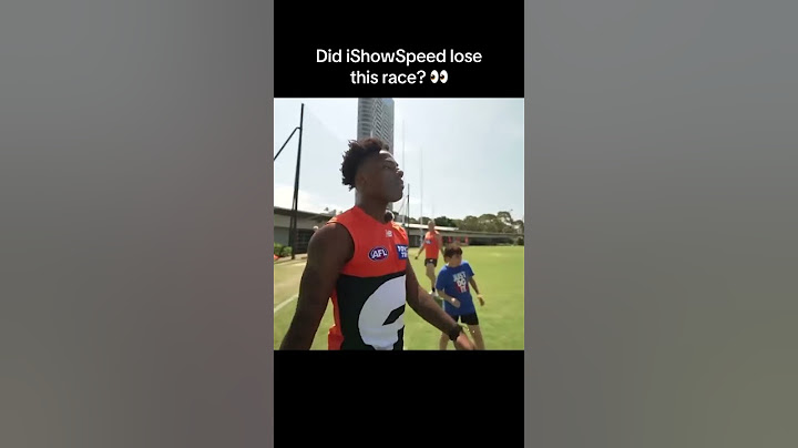 When Speed raced a professional Australian football player for $5,000 😳 (via @IShowSpeed/TT)
