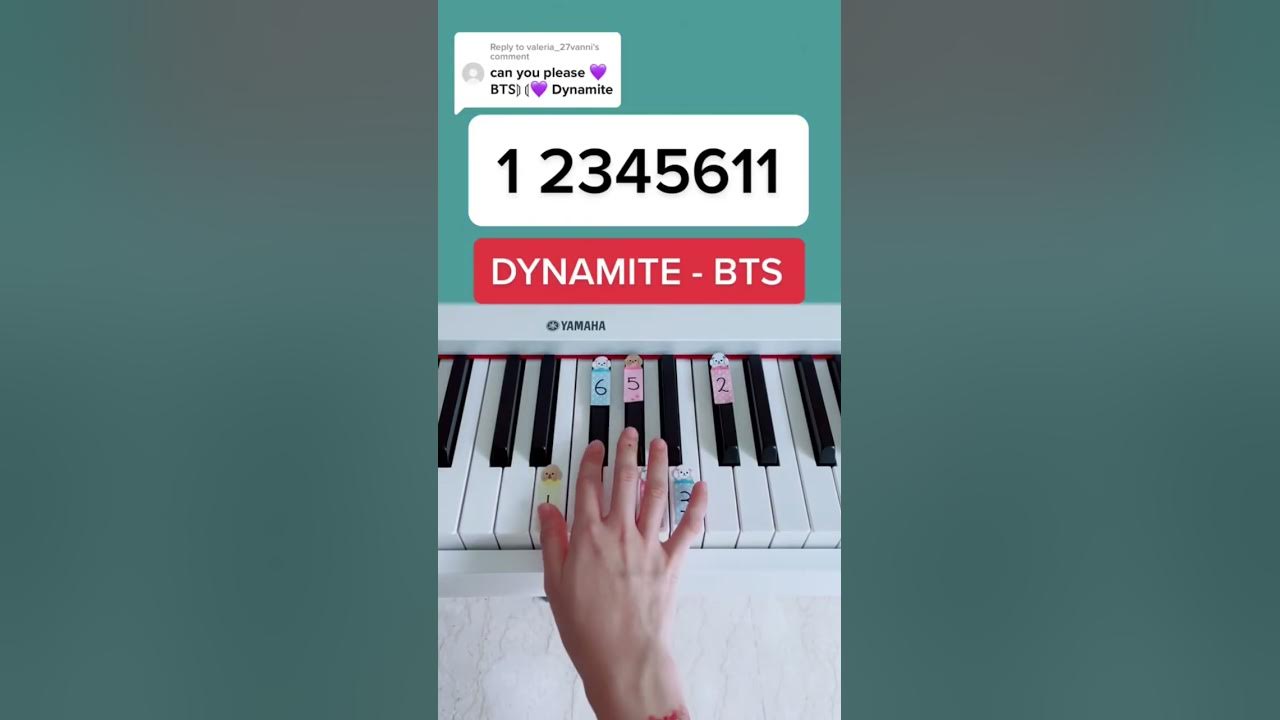 Dynamite- BTS (Piano Tutorial) #dynamitebts #btspiano #pianotutorialeasy #pianobeginner #summypiano
