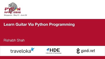 Learn Guitar Via Python Programming - PyCon APAC 2018