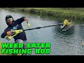 DIY Weed Eater Fishing Rod Challenge!!! BIG FISH!