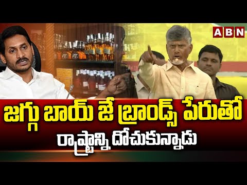 జగ్గు బాయ్ జే బ్రాండ్స్ పేరుతో రాష్ట్రాన్ని దోచుకున్నాడు | Chandrababu Fires On Ys Jagan | ABN - ABNTELUGUTV