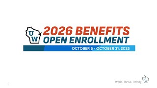 Universities of Wisconsin Benefits Open Enrollment 2026
