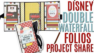Celebrity Disney Waterfall Folio Album Project Share using Magical Adventure by Echo Park, Disney Mini Album Profile