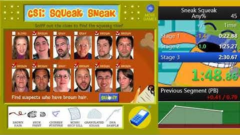 Ruff Ruffman - Sneak Squeak Any% Previous WR Speedrun 2:27.90