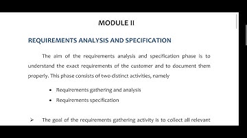 Requirement analysis and specification, requirement engineering tasks