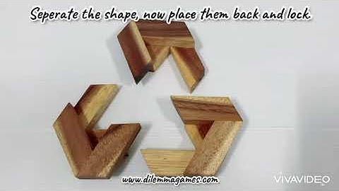 TRIO PUZZLE, 3 pcs brain teaser by DILEMMA GAMES 