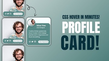 "Stylish CSS Profile Card with Hover Effects – Even Beginners Can Build This!"