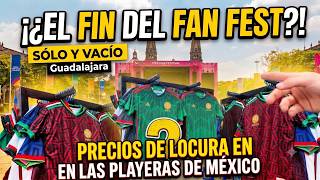 El triste final del Fan Fest en Guadalajara: Vacío y con remate de playeras ??