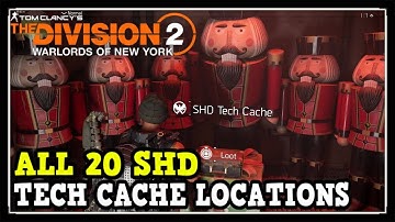 All 20 SHD Tech Cache Locations in Warlords of New York The Division 2