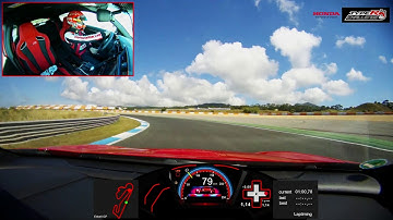 Type R Challenge Estoril - lap record on board with Tiago Monteiro