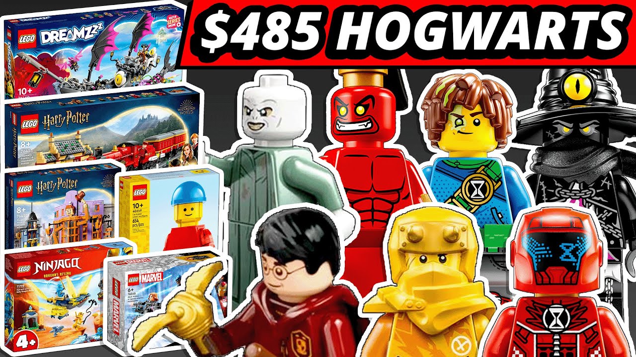 LEGO NEWS! $485 Hogwarts! Marvel Mistake?! 11 DREAMZzz Sets! Giant  Minifigure! Land Rover! Ninjago! - YouTube