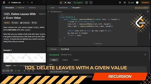 LEETCODE DAILY QUESTION 1325 | Delete Leaves With a Given Value | Is Kabir Coding #leetcode #coding