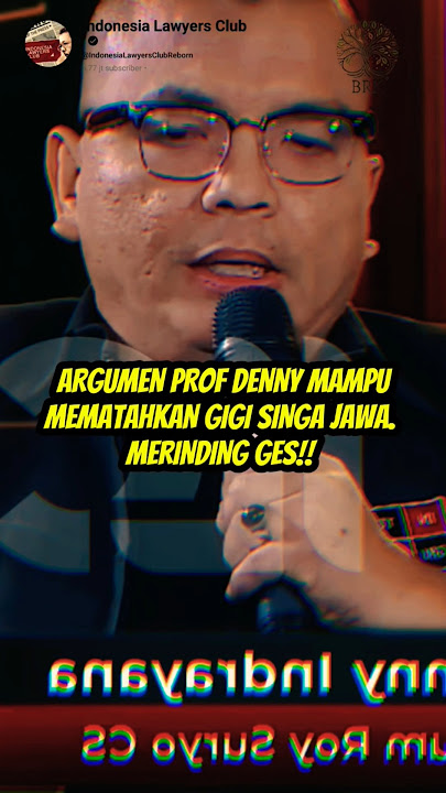 TAJAM GES‼️PROF DENNY INDRAYANA MAMPU MEMATAHKAN GIGI SINGA JAWA #ijazahjokowi #brkfalsafah