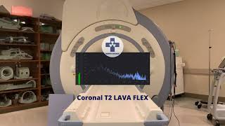 Звуки МРТ внутри кабинета сканирования с анализатором звука (от 0 до 20 кГц) для МРТ печени, МРТ
