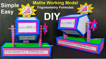 trigonometry formulas working model - maths tlm - diy - simple steps @craftpiller  howtofunda