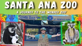 SANTA ANA ZOO - Tour of the 'Monkey Zoo of Orange County' - Family Fun Zoo & Park in Santa Ana, CA