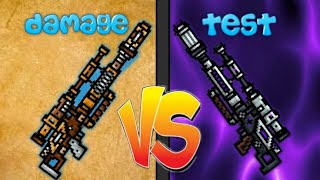 Space Rifle VS Inventors Rifle damage test (Pixel Gun 3D)