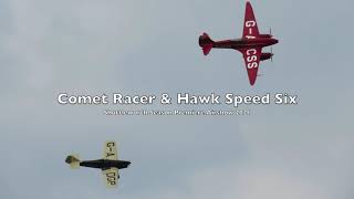 Comet Racer and Hawk Speed Six - Shuttleworth Season Premiere Airshow 2021