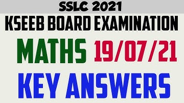 #sslc2021mcq #sslcmcqmaths KSEEB BOARD EXAMINATION 2021 MATHEMATICS KEY ANSWERS EASY STEPS..