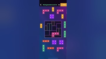 Flow Fit Sudoku Missing Number Level 21