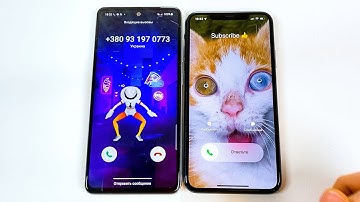 iPhone 11 Pro Max vs Samsung A52s Incomig Call and Outgoing Call. iOS vs Android