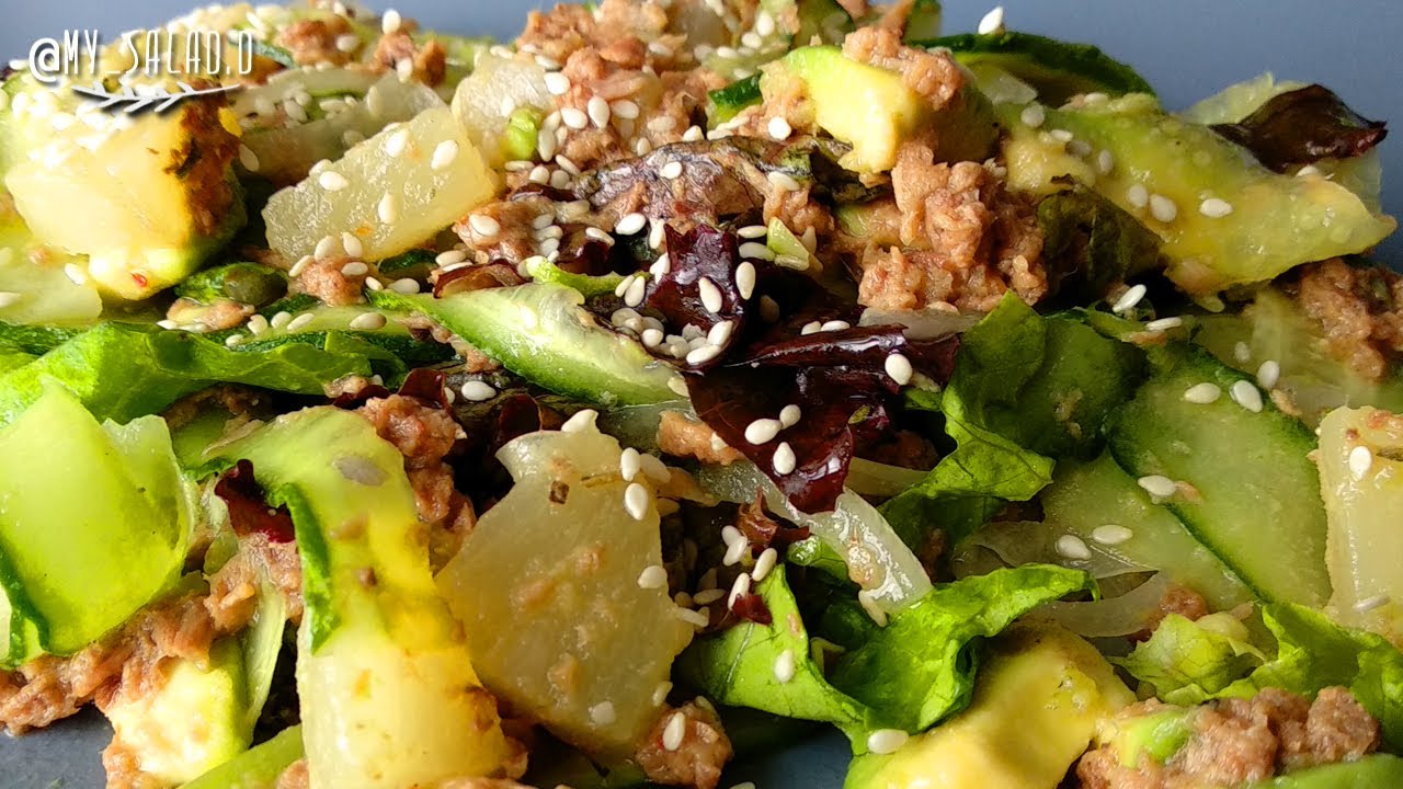 Как приготовить ЛЕГКИЙ и СЫТНЫЙ салат из Тунца и Авокадо?/Рецепт от My SALAD