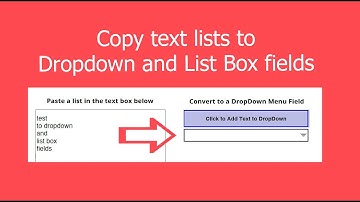 Text To Dropdown fields in Acrobat Pro DC
