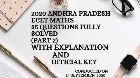 AP ECET 2020 MATHS SOLVED - PART -2-DIPLOMA