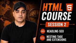 دبلومة html   من الصفر || محاضرة 2  || HeadLine SEO  Nesting Tage And Extensions