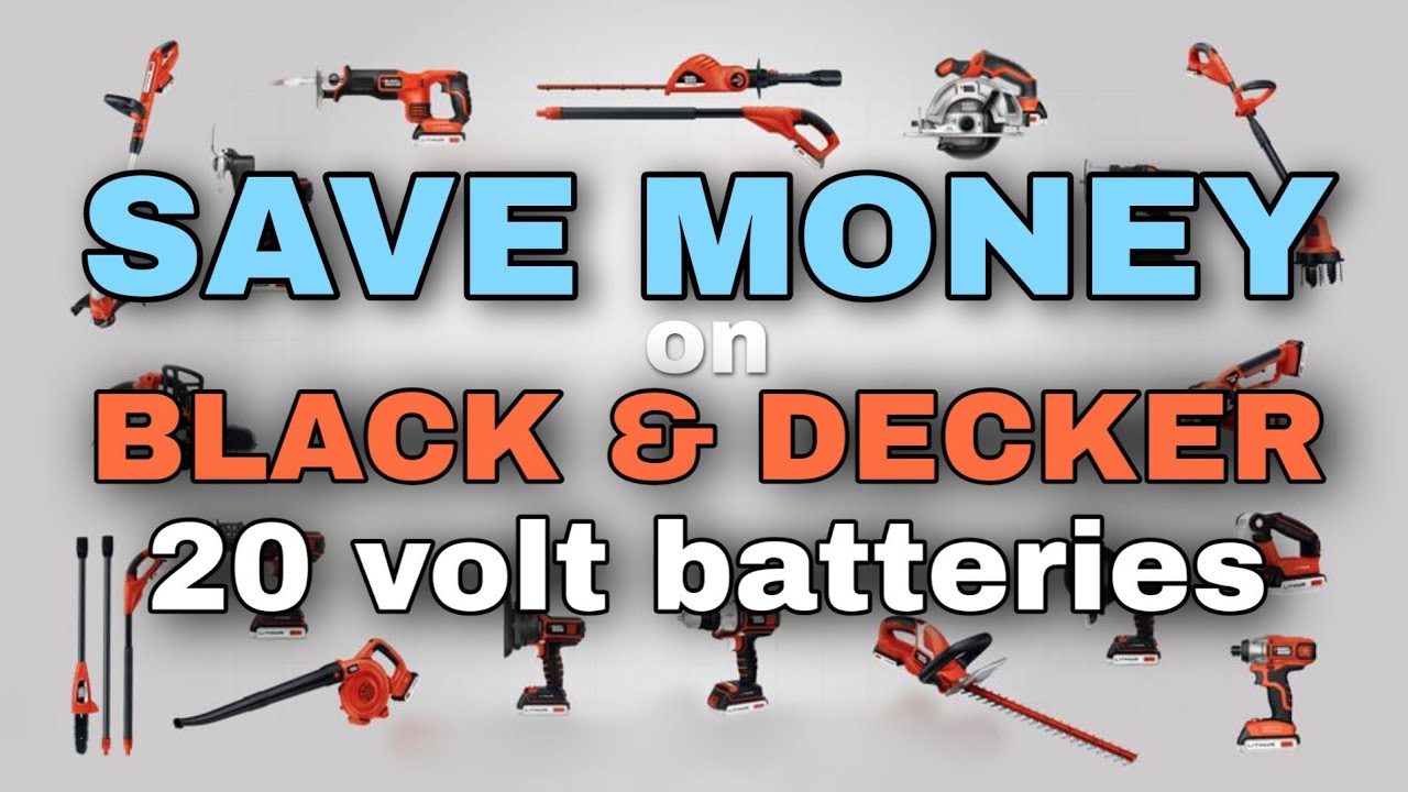 Black & Decker 20-volt Battery, Power Tool Batteries