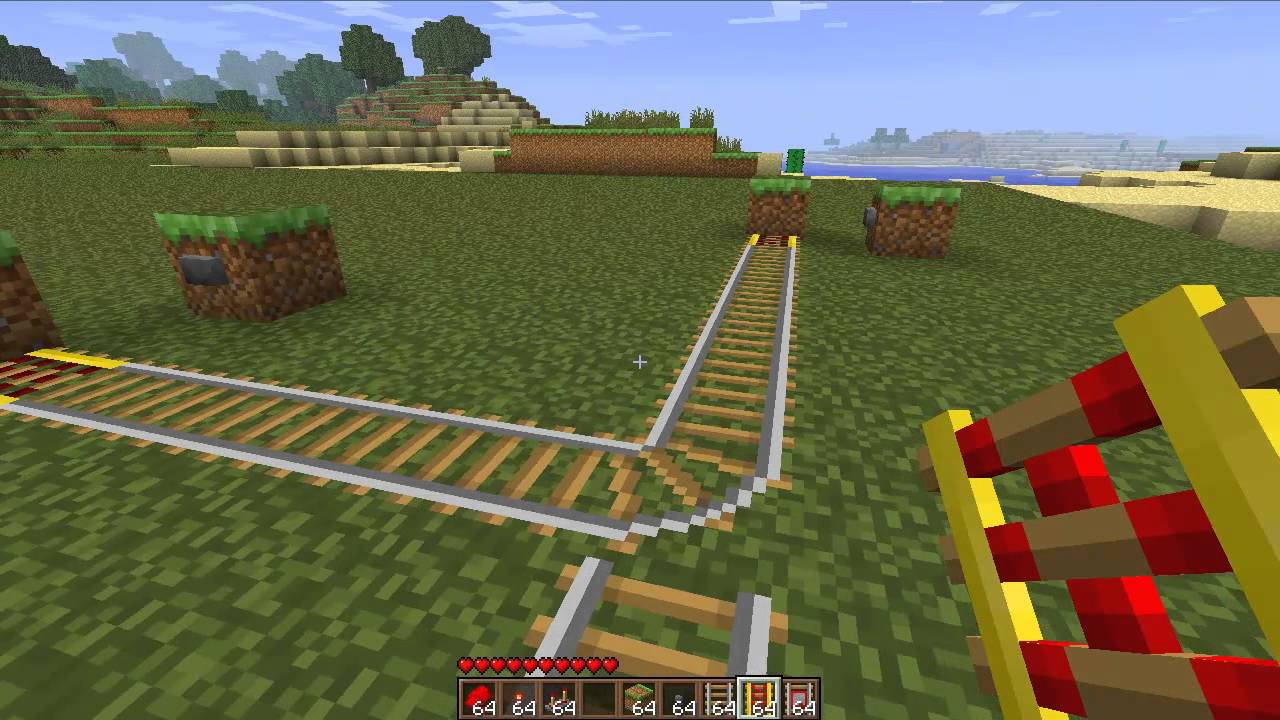Faire une gare multi-directions dans Minecraft - YouTube