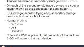 BIOS - OCR GCE Computer science