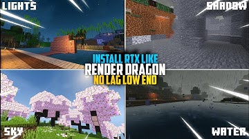 INSANE [1.20+] MINECRAFT PE SHADER FOR LOW END DEVICE FOR RENDER DRAGON!!