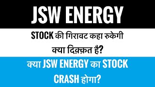 Jsw energy share latest news | stock की गिरावट कहा रुकेगी? क्या stock crash होगा? Jsw energy share