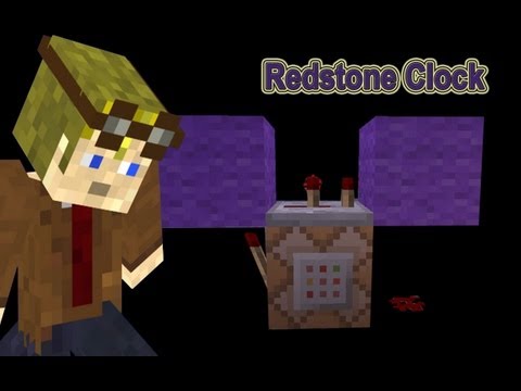 Small redstone clock for Testfor commands and command blocks in Minecraft