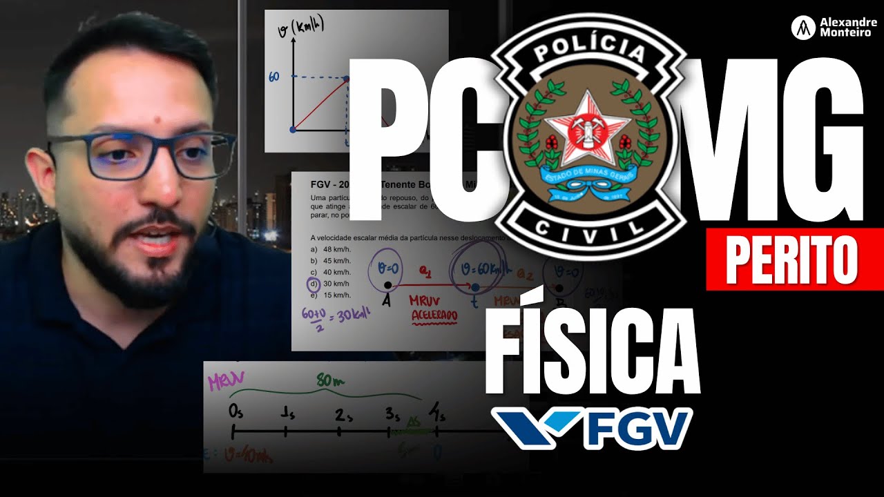 QUESTÕES FGV - FÍSICA - PERITO PCMG