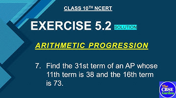Class 10 chapter 5 Exercise 5.2  Q.7 NCERT solutions ||Arithmetic Progression ||AP ||class 10 maths