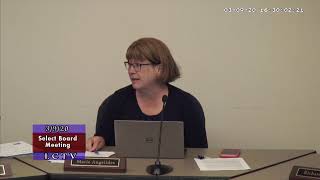 Select Board Meeting 3/9/20