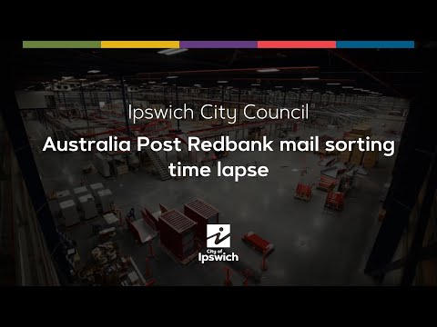 Australia Post Redbank mail sorting time lapse