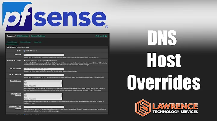 pfsense DNS Host Overrides