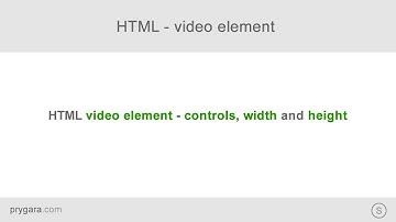 HTML - how to embed video and add controls, width and height