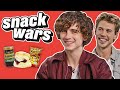 Timothe chalamet and austin butler rate british food  snack wars