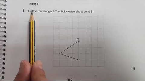 How to rotate a shape around a fixed point using a tracing paper