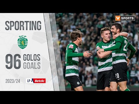 Sporting: Os 96 golos na Liga 2023/24