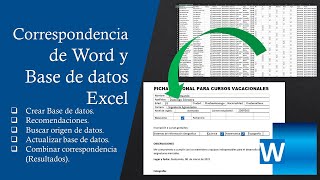 Combinar correspondencia entre Word y Excel Tutorial Completo 2021