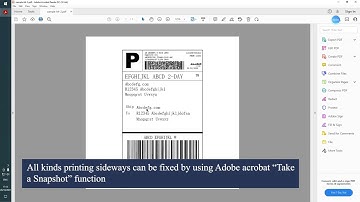 How to fix print sideways
