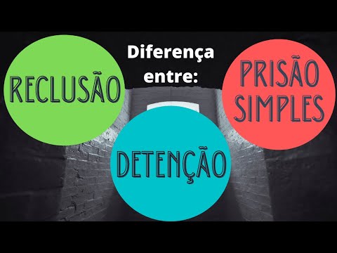 Vídeo: Diferença Entre Prisão E Detenção