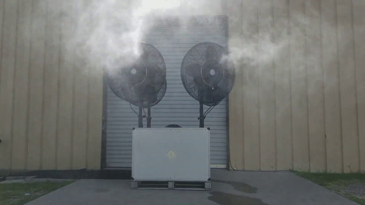 Fan Misting System Demonstration YouTube