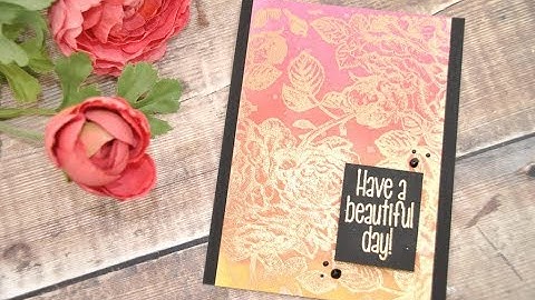 Unity Quick Tip: Gold Embossed Background + Ink Blending